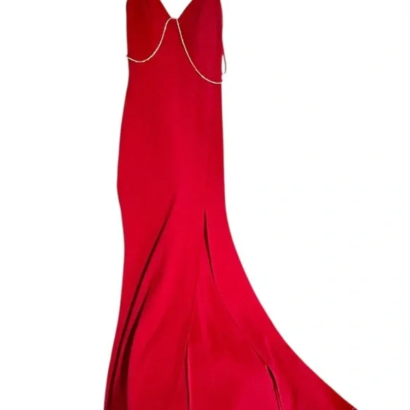 ❤️ NWT Trixxi Red Rhinestone Bodycon Dress – Size 3 – Glam Formal Look! - Picture 5 of 10